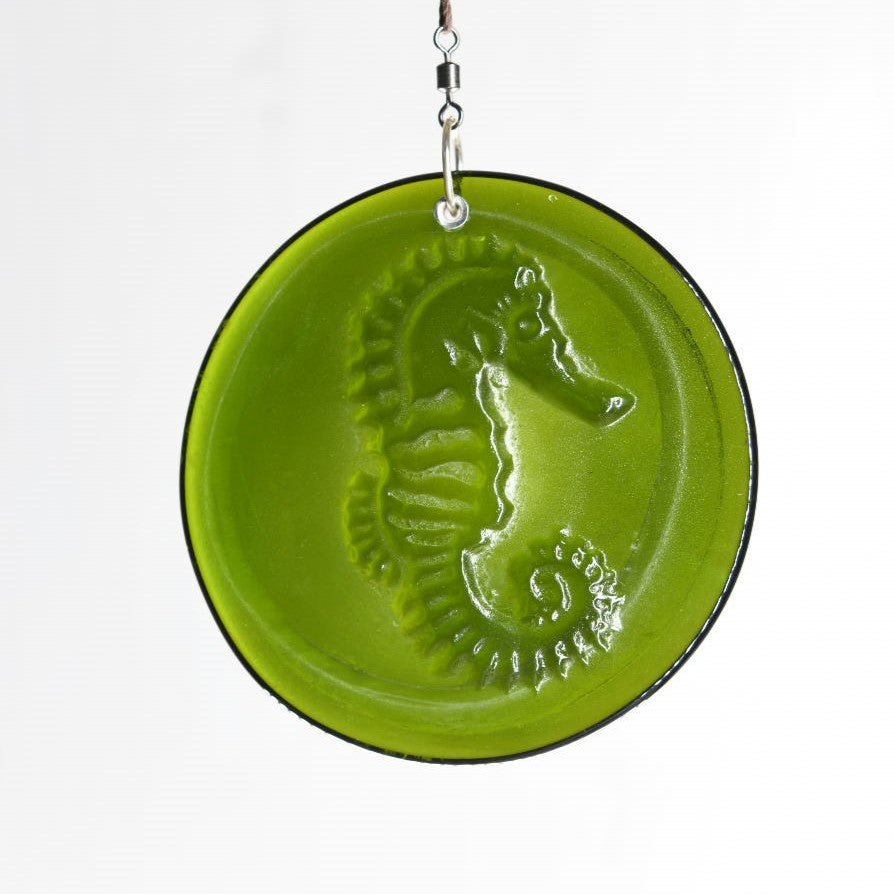 Seahorse Recycled Bottle Bottom Suncatcher