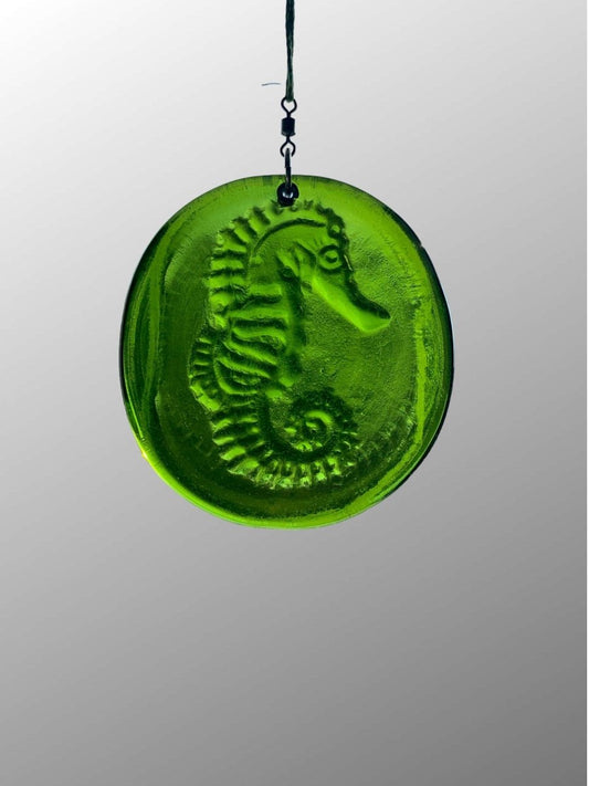 Seahorse Recycled Bottle Bottom Suncatcher