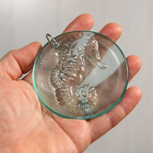 Seahorse Recycled Bottle Bottom Suncatcher