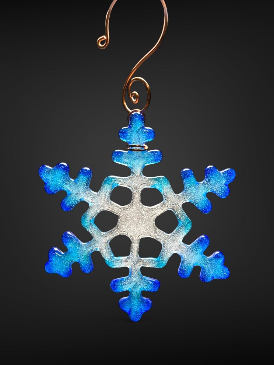 Small Glass Snowflake Ornament