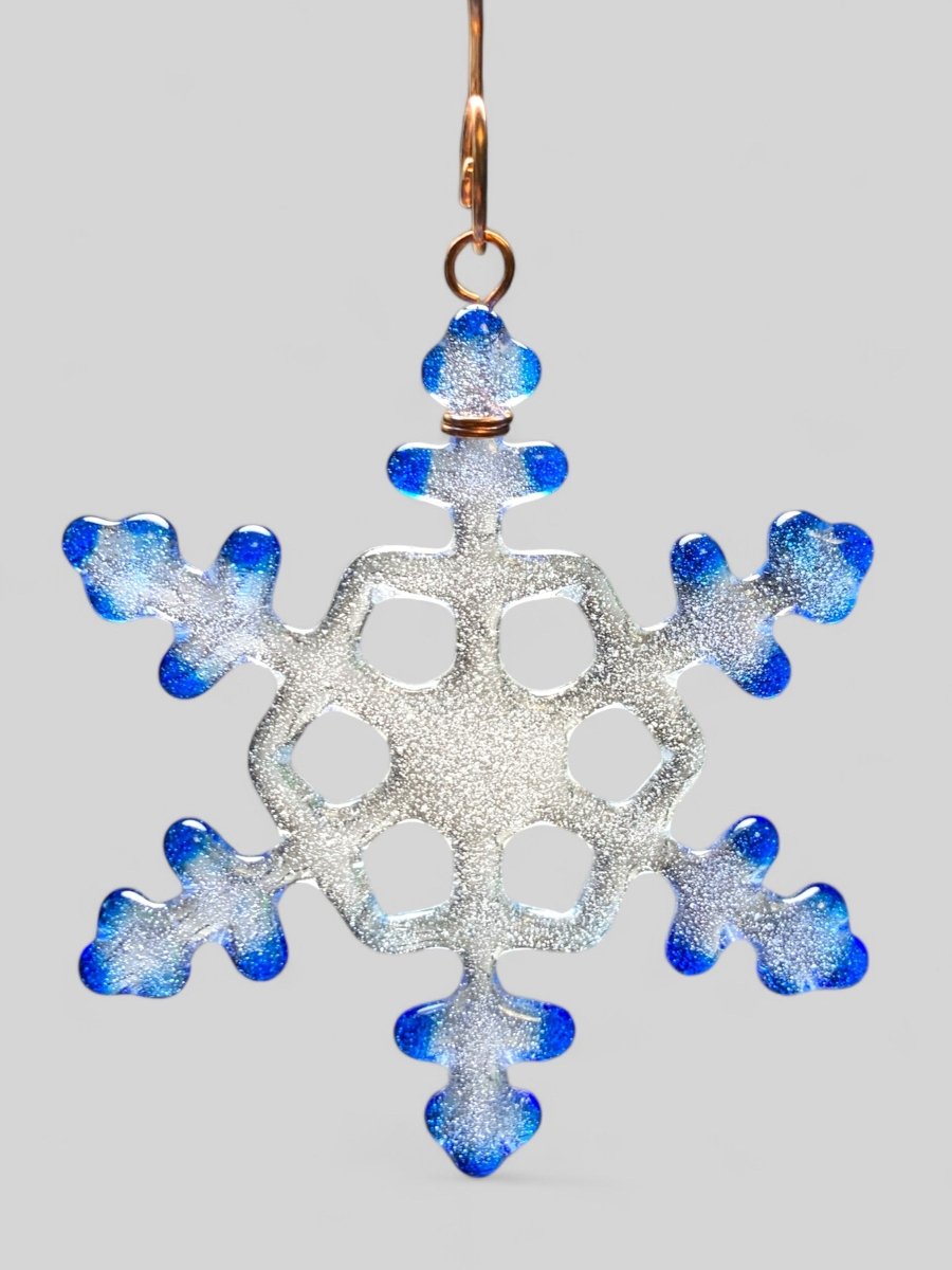 Small Glass Snowflake Ornament