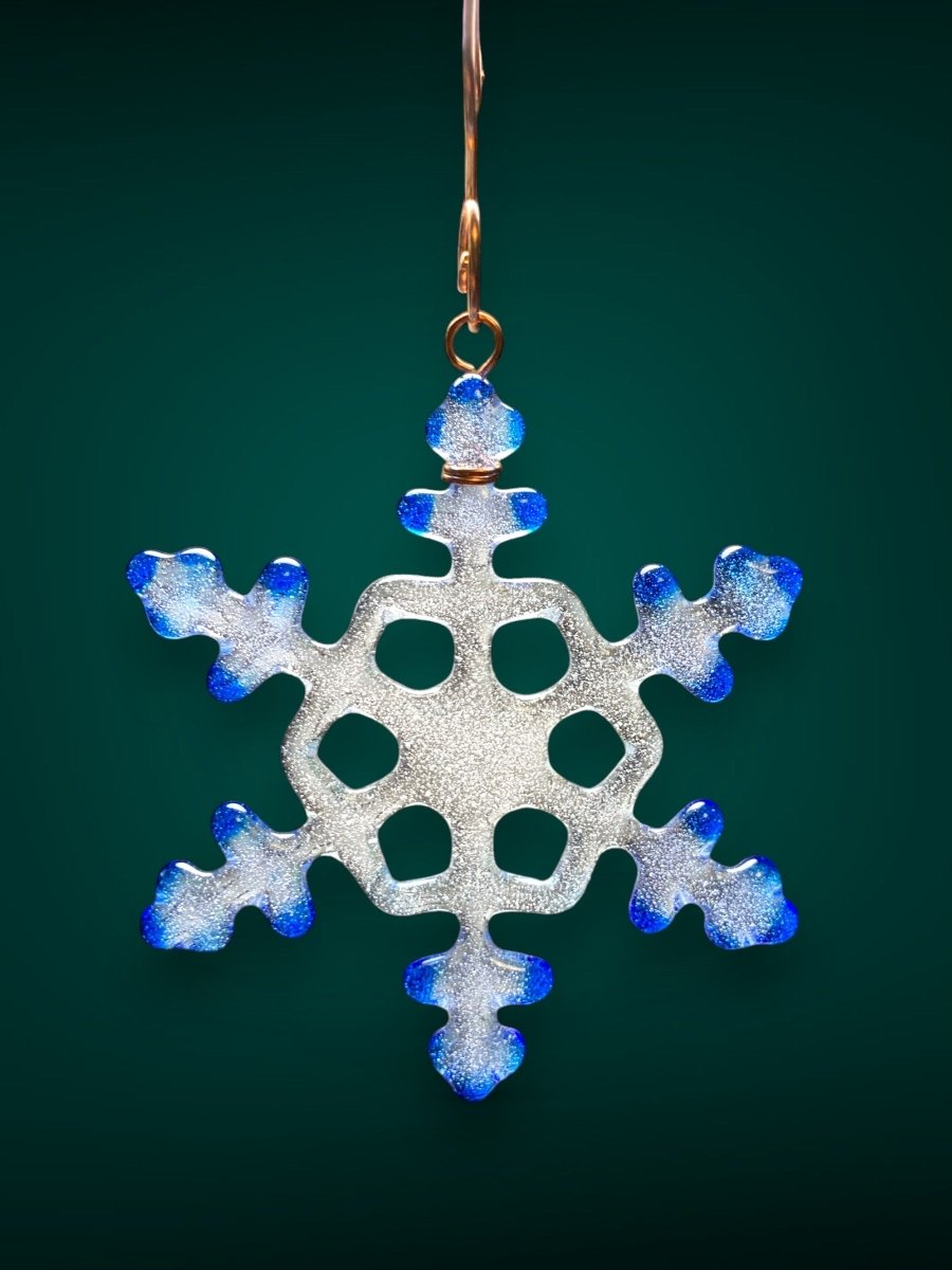 Small Glass Snowflake Ornament