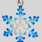 Small Glass Snowflake Ornament