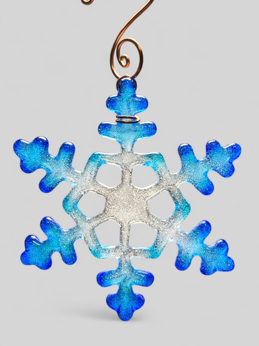 Small Glass Snowflake Ornament