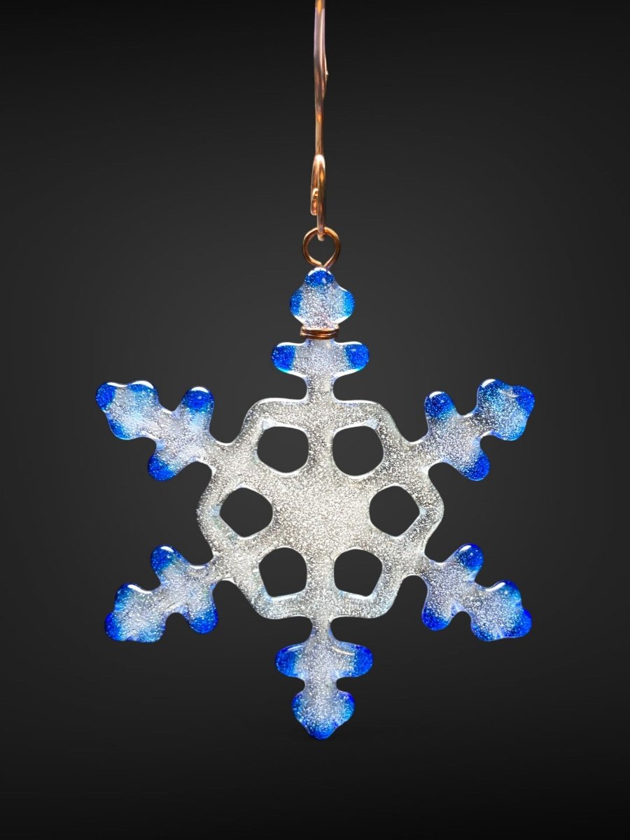 Small Glass Snowflake Ornament