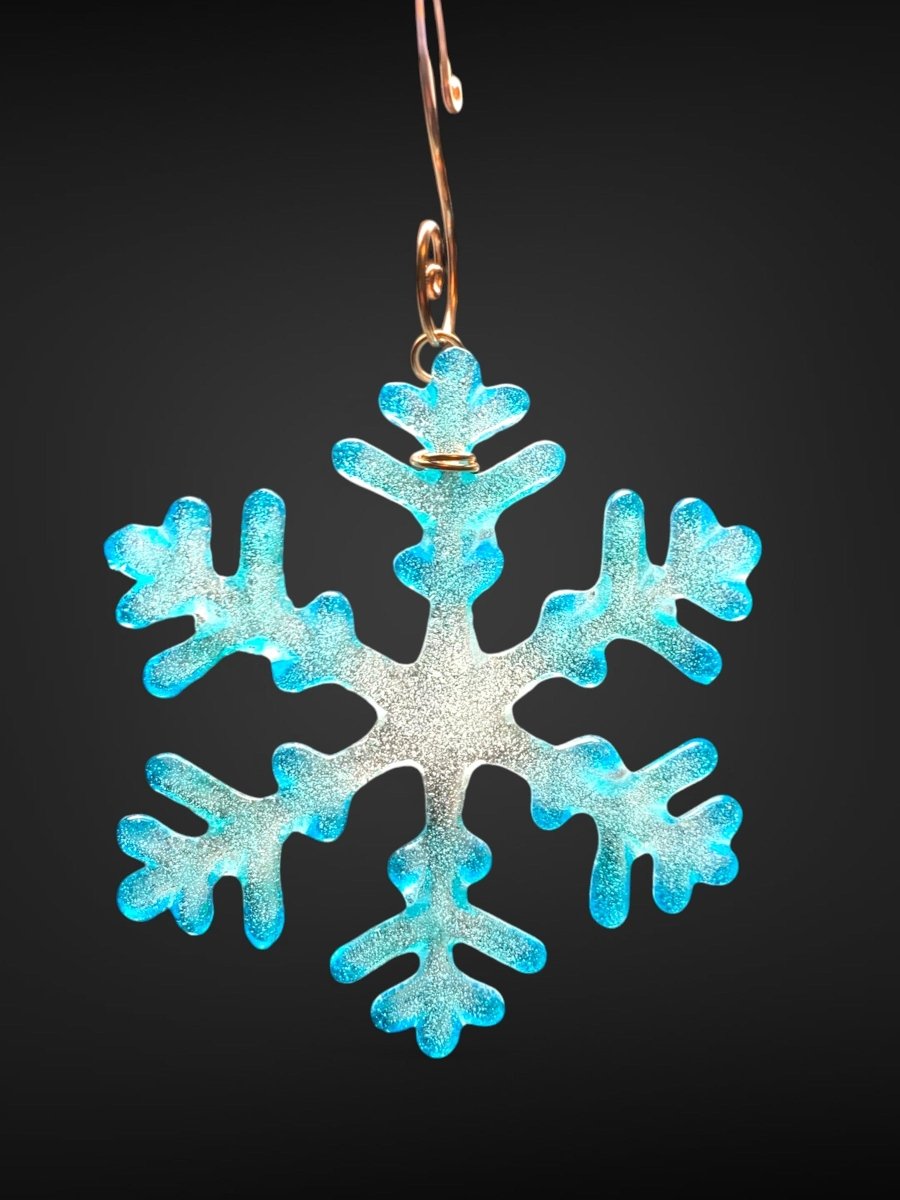 Small Glass Snowflake Ornament