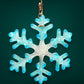 Small Glass Snowflake Ornament