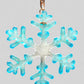 Small Glass Snowflake Ornament