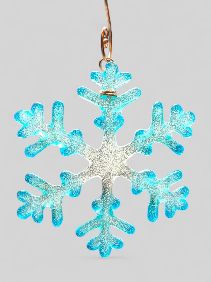 Small Glass Snowflake Ornament