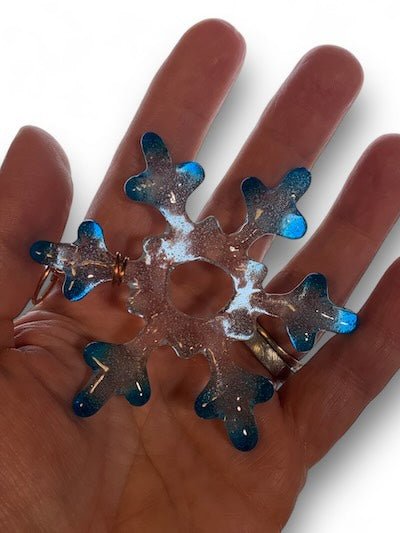 Tiny Glass Snowflake Ornament