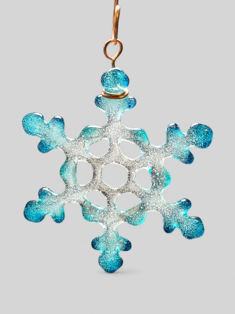 Tiny Glass Snowflake Ornament