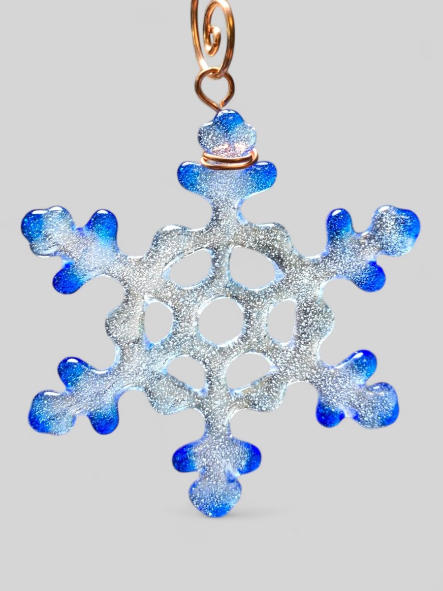 Tiny Glass Snowflake Ornament