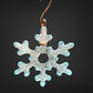 Tiny Glass Snowflake Ornament