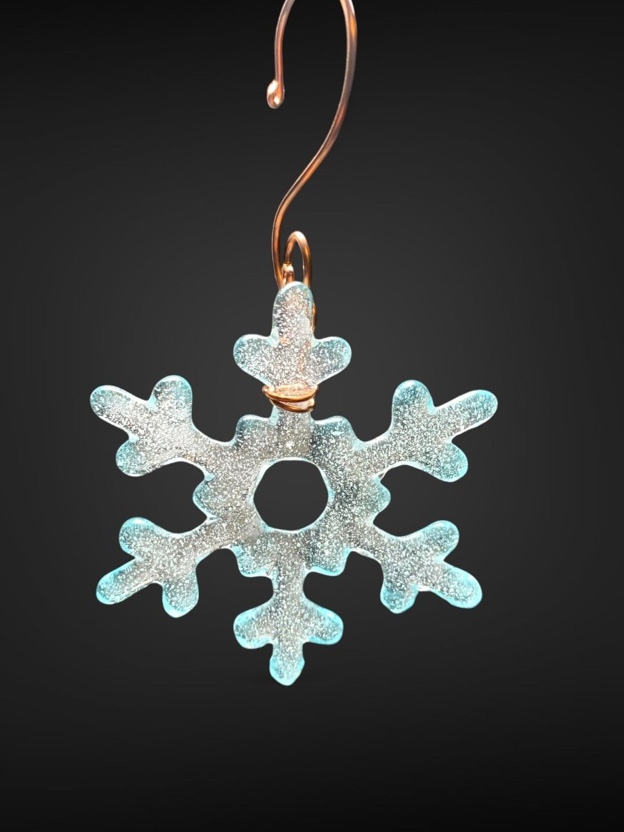 Tiny Glass Snowflake Ornament