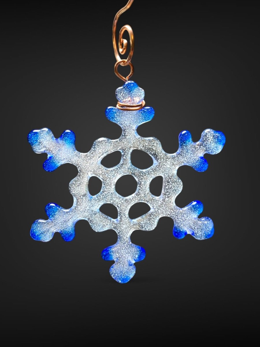 Tiny Glass Snowflake Ornament