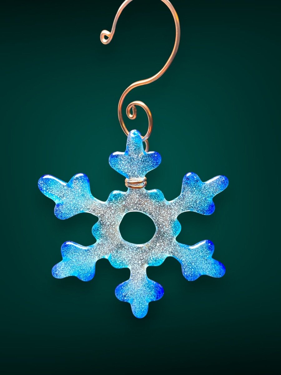 Tiny Glass Snowflake Ornament