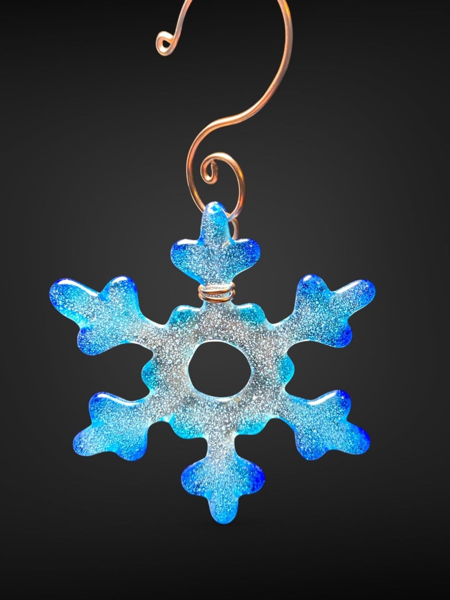 Tiny Glass Snowflake Ornament