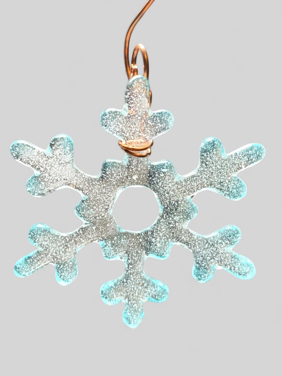 Tiny Glass Snowflake Ornament