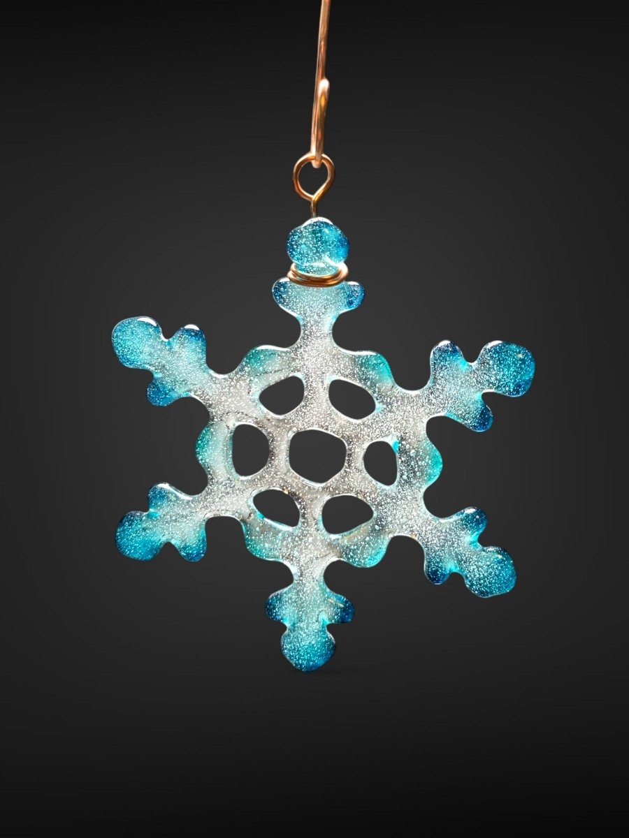 Tiny Glass Snowflake Ornament