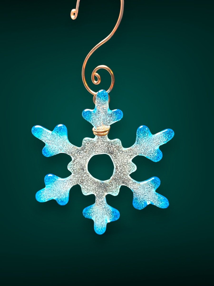 Tiny Glass Snowflake Ornament