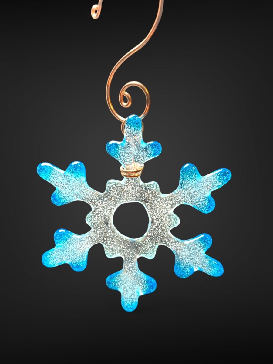 Tiny Glass Snowflake Ornament