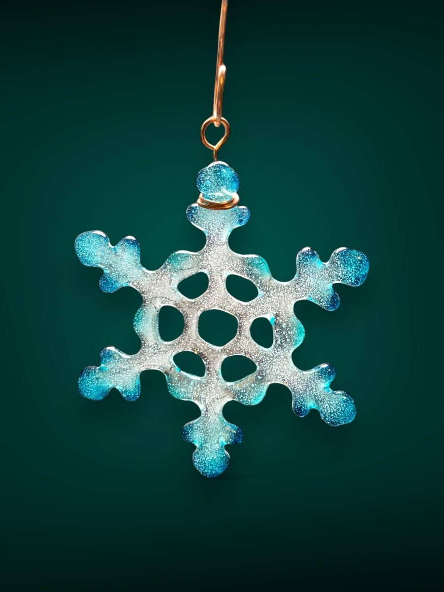 Tiny Glass Snowflake Ornament