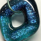 Turquoise Dichroic Glass Pendant