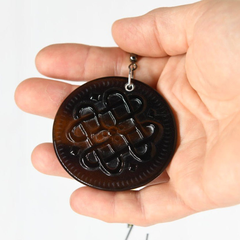 Woven Celtic Hearts Suncatcher