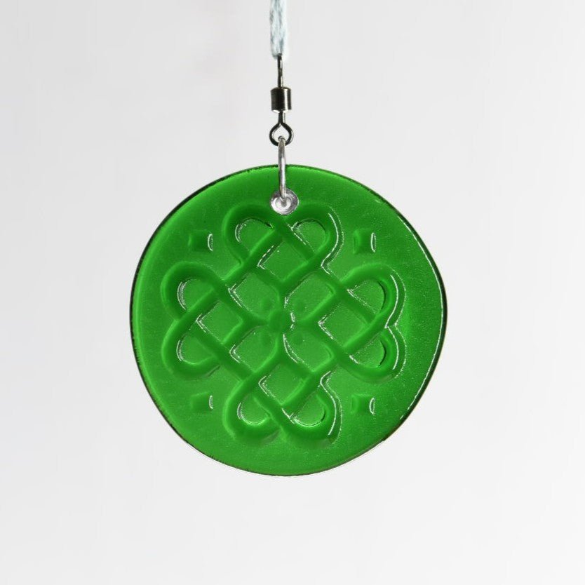 Woven Celtic Hearts Suncatcher