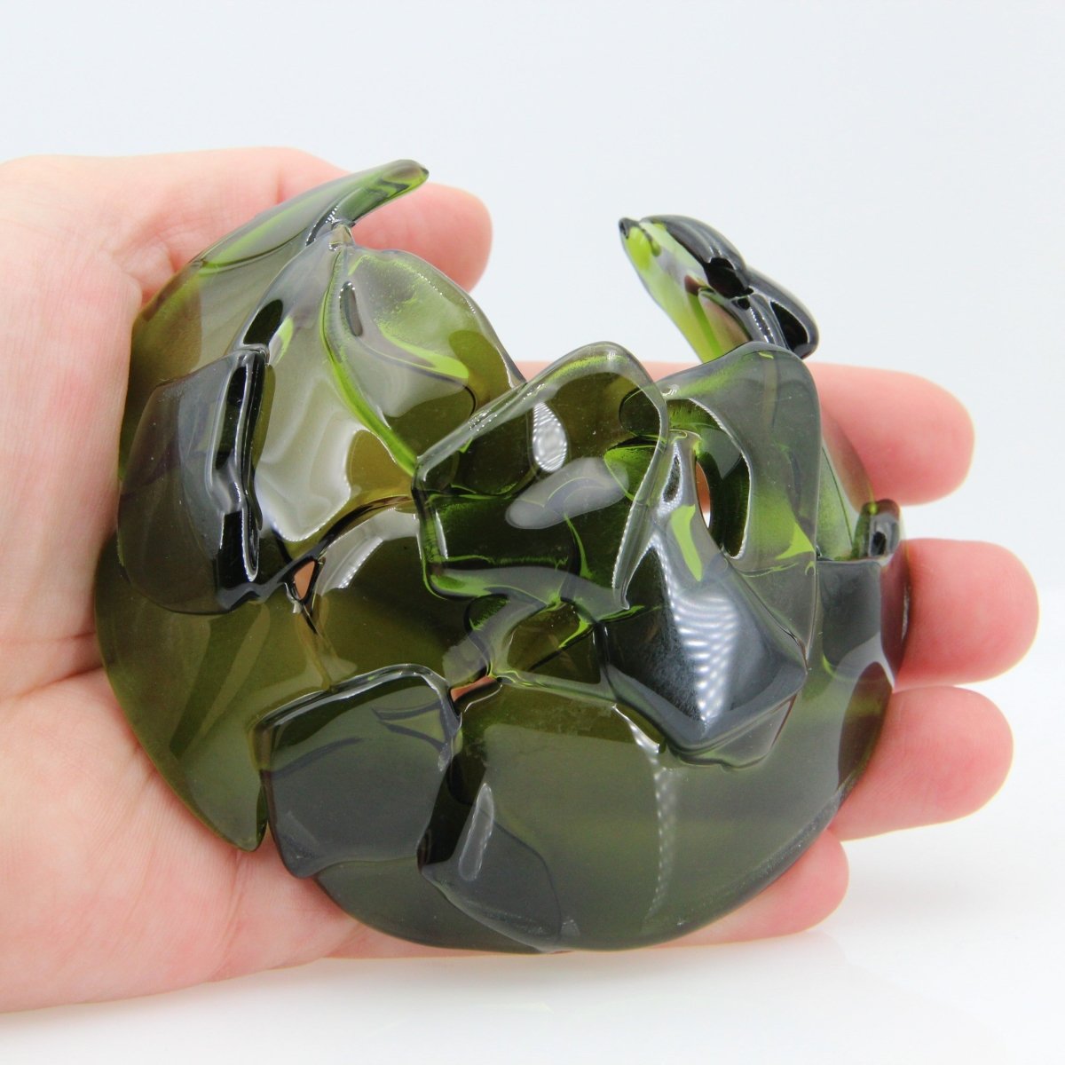 Aquarium Fish Cave , Fish Tank Decor, Upcycled Glass, Pleco Cave