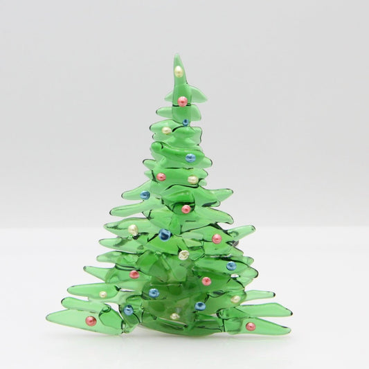 Christmas Tree Candle Holder from Upcycled Wine Bottle