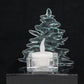 Christmas Tree Candle Holder from Upcycled Wine Bottle