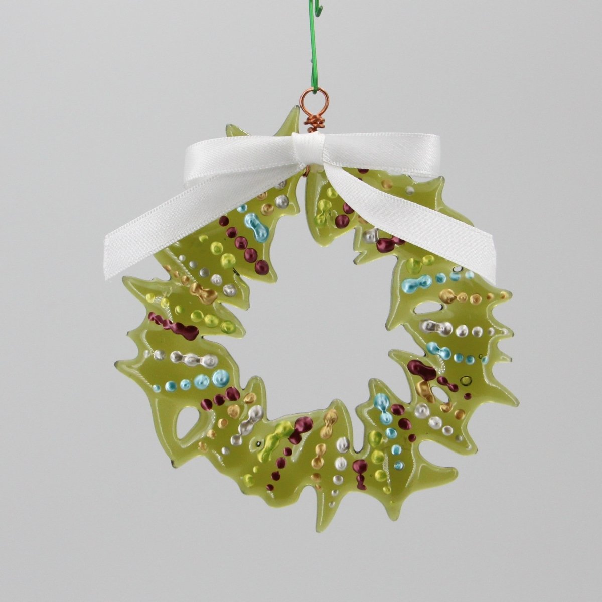 Christmas Tree Ornament from Upcycled Wine Bottle