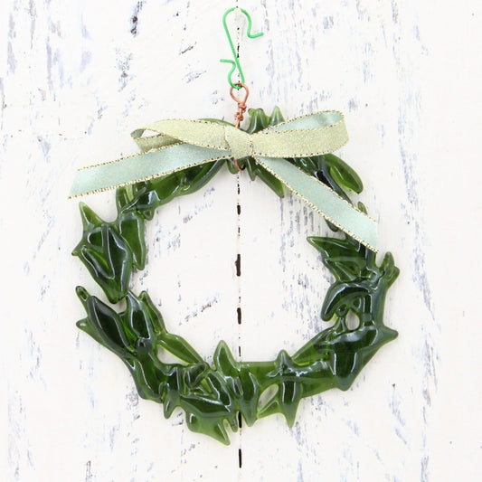Christmas Tree Ornament from Upcycled Wine Bottle