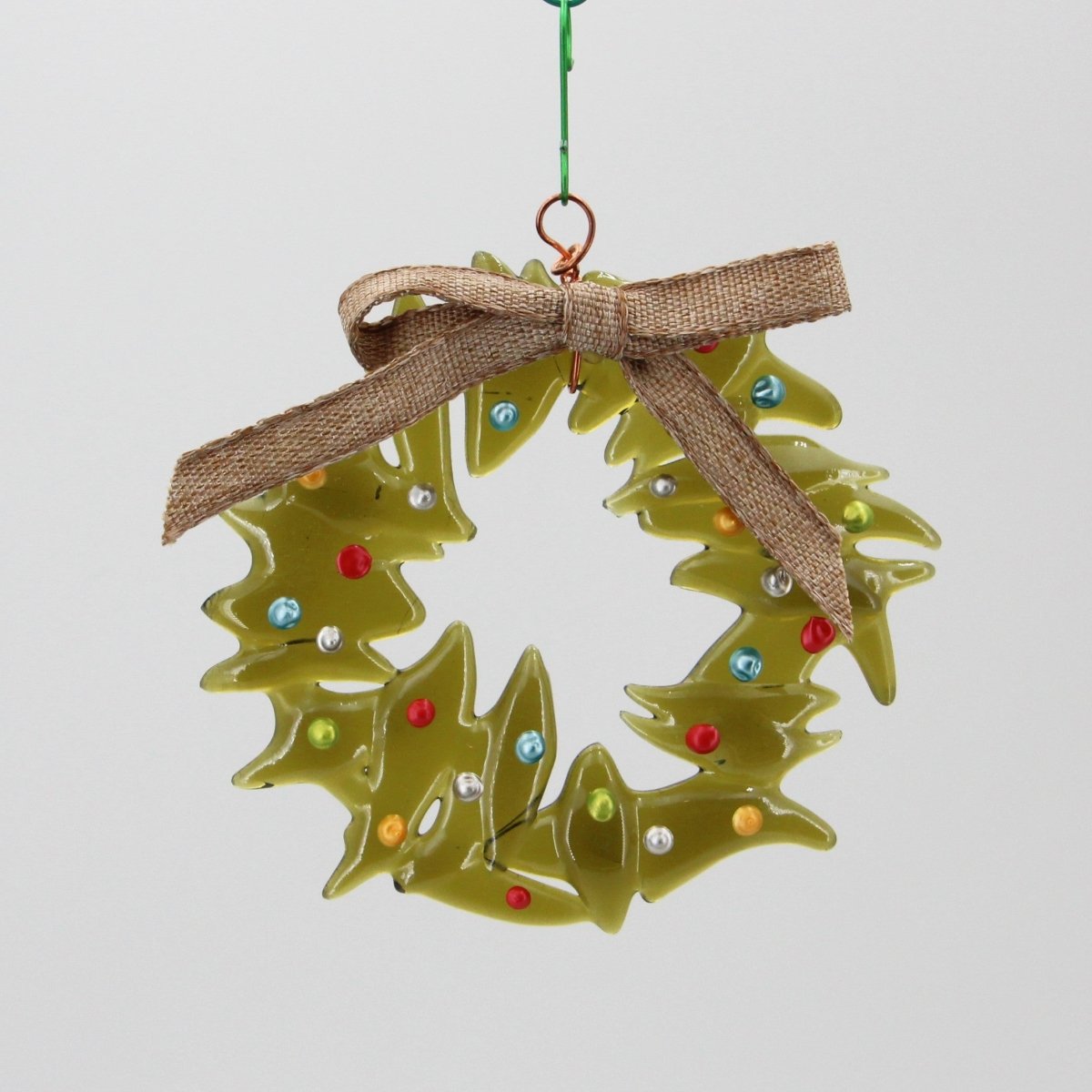 Christmas Tree Ornament from Upcycled Wine Bottle