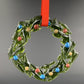 Christmas Tree Ornament from Upcycled Wine Bottle, Sustainable, Eco Friendly Holiday Gift