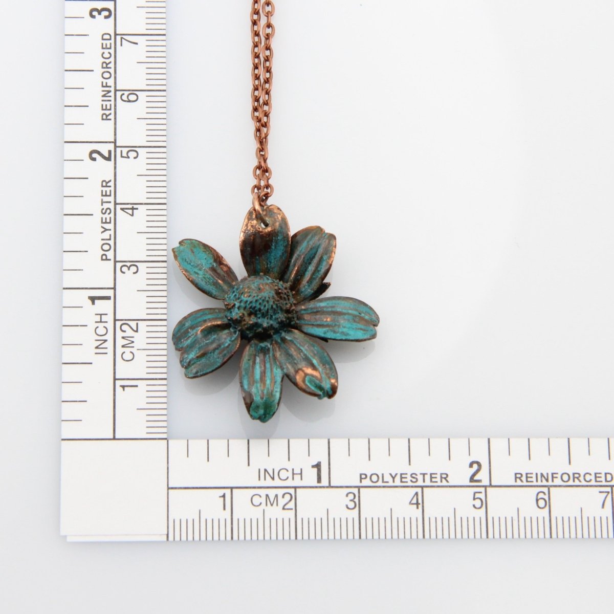 Copper Electroformed Plant Pendant - Real Brown-Eyed Susan Flower