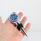 Decorative Wine Stopper with Turquoise and Aqua Glass Accents
