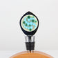 Decorative Wine Stopper with Turquoise and Aqua Glass Accents