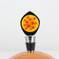 Decorative Wine Stopper with Yellow and Red Glass Accents