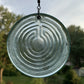 Labyrinth Suncatcher from an Upcycled Wine Bottle