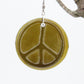 Peace Symbol Suncatcher from Upcycled Wine Bottle