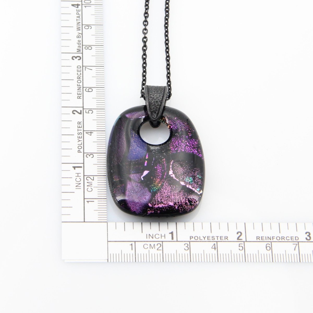Purple Dichroic Glass Pendant