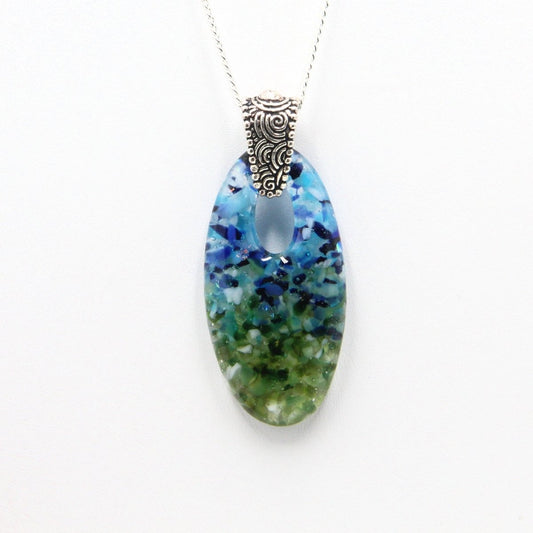 Rainbow Frit Pendant
