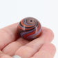 Red and Purple Striped Statement Bead - Handmade Glass Lampwork, Unique Focal Bead for Pendant, Suncatcher, or Home Decorating