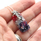 Small Red and Purple Glass Pendant