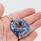 Speckled Blue Glass Pendant