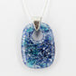 Speckled Blue Glass Pendant
