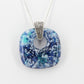 Speckled Blue Glass Pendant