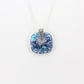 Speckled Blue Glass Pendant